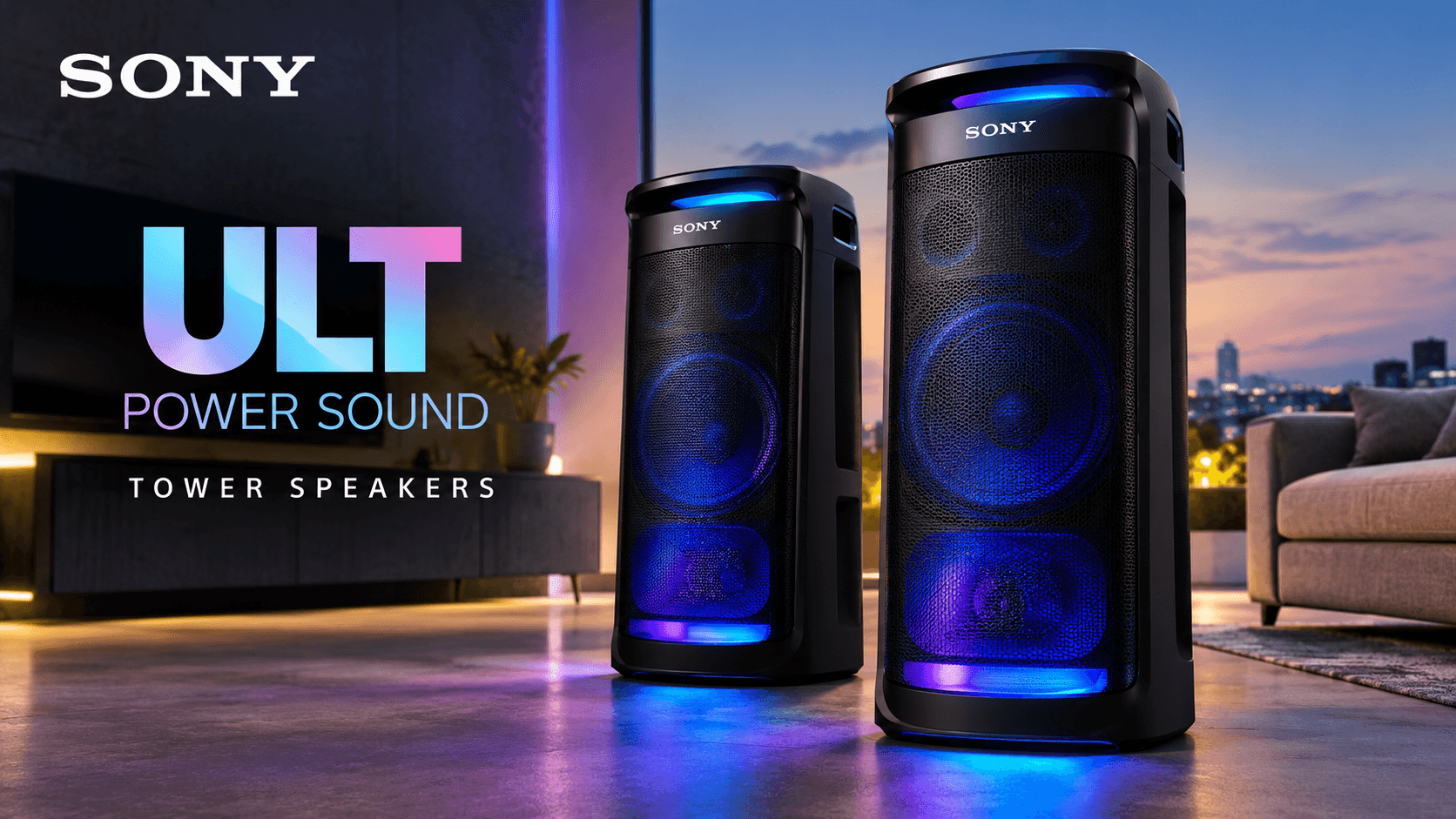 Sony Launches New ULT Tower Speaker Range in India: Price, Features and Specifications